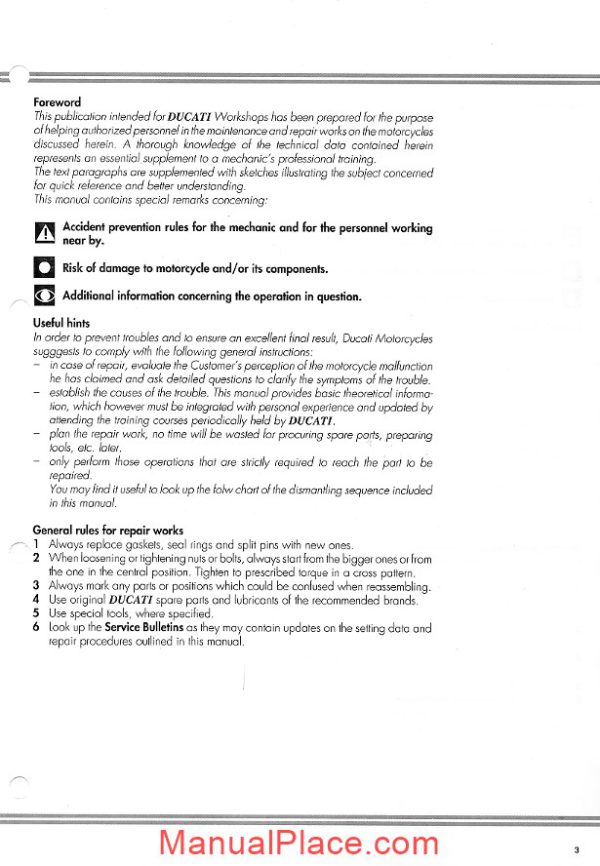 ducati 748 916 workshop manual page 3