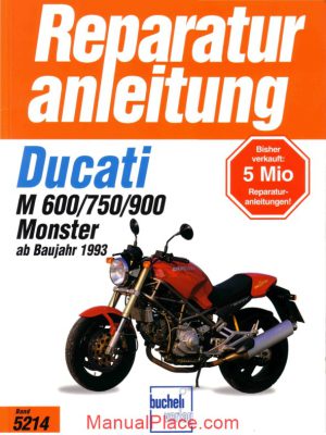 ducati monster 600 750 900 1993 service manual german page 1