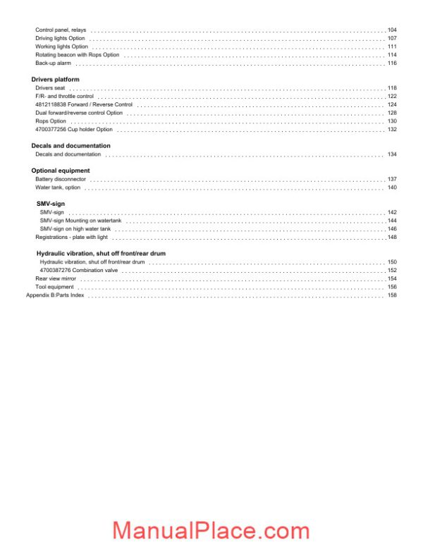 dynapac cc1000 spare parts catalogue page 4