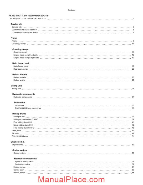 dynapac pl350 spare parts list 4812270215 page 3