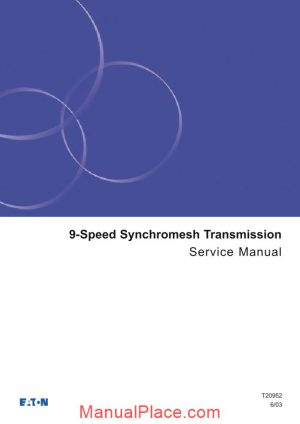 eaton 9 speed transmission service manual page 1