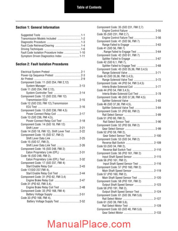 eaton fuller autoshift autoselect troubleshooting manual trts 0050 page 4