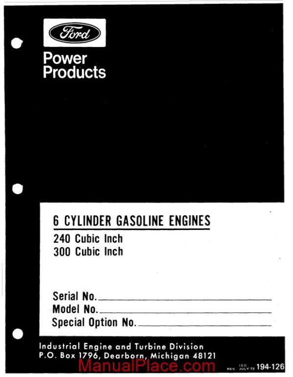 engines ieo 6 cylinder gas 194 126 page 1