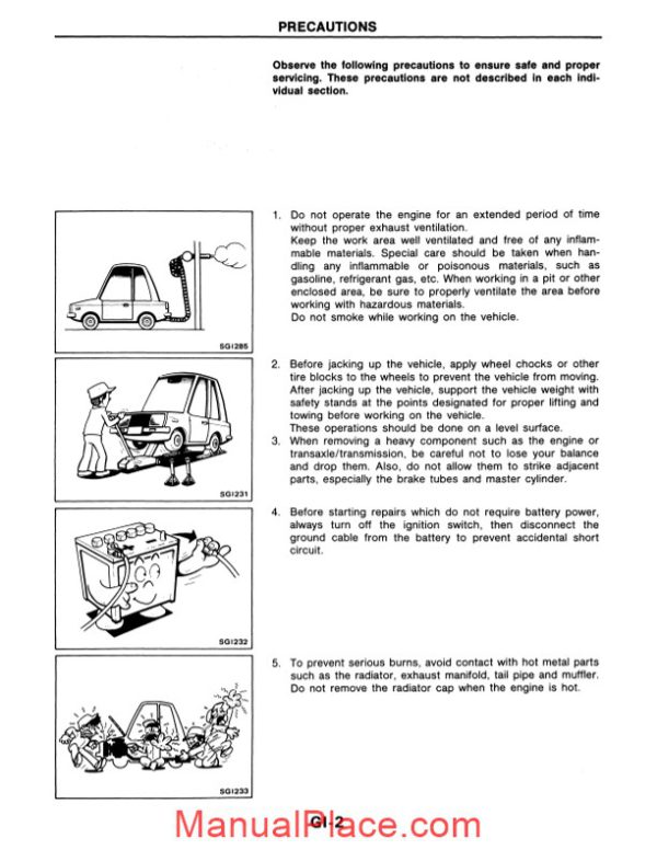 factory shop manual nissan 240sx 1990 page 4