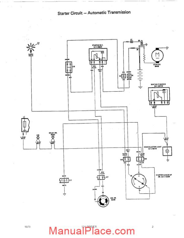 fiat 124 spider 1979 wiring diagrams page 4