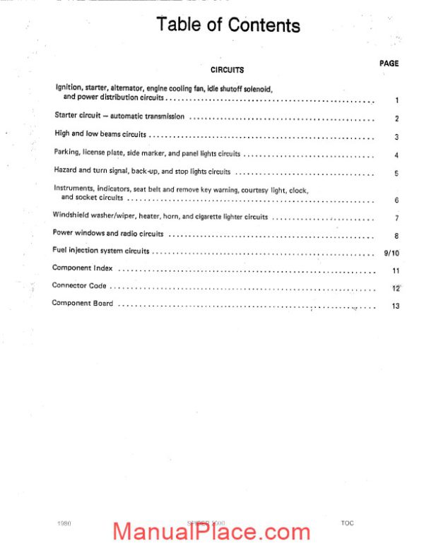 fiat 124 spider 1980 wiring diagrams page 2