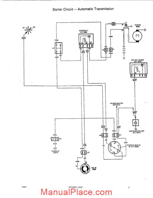 fiat 124spider 1982 wiring diagrams page 4