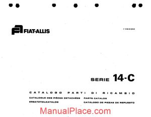 fiat allis fd14c parts catalog 050101 page 1