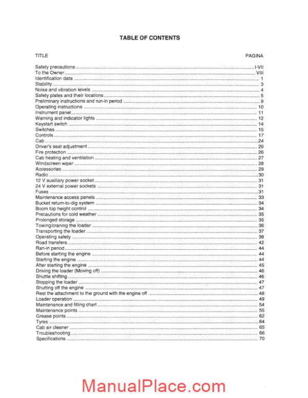 fiat allis fw90 fw110 fw130 operator page 4