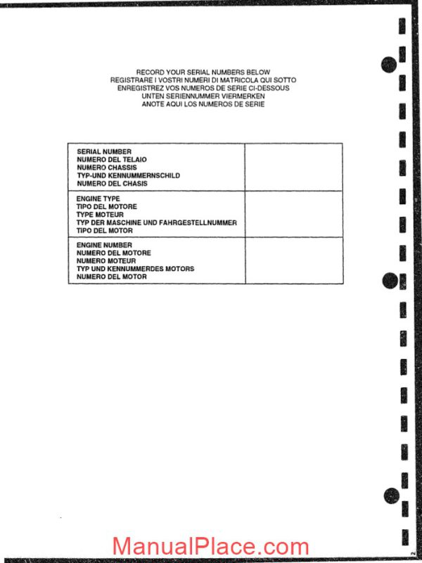 fiat allis fx250 excavator parts catalog page 3