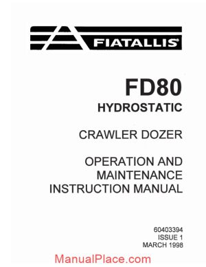 fiat fd80 hydrostatic crawler dozer page 1