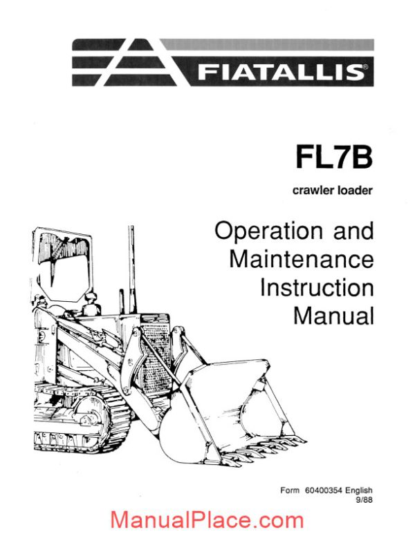 fiat fl 7b om maint instr manual page 1