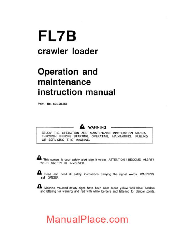 fiat fl 7b om maint instr manual page 3