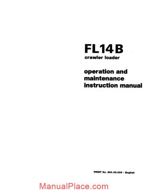 fiat fl14b om maint instr manual page 1