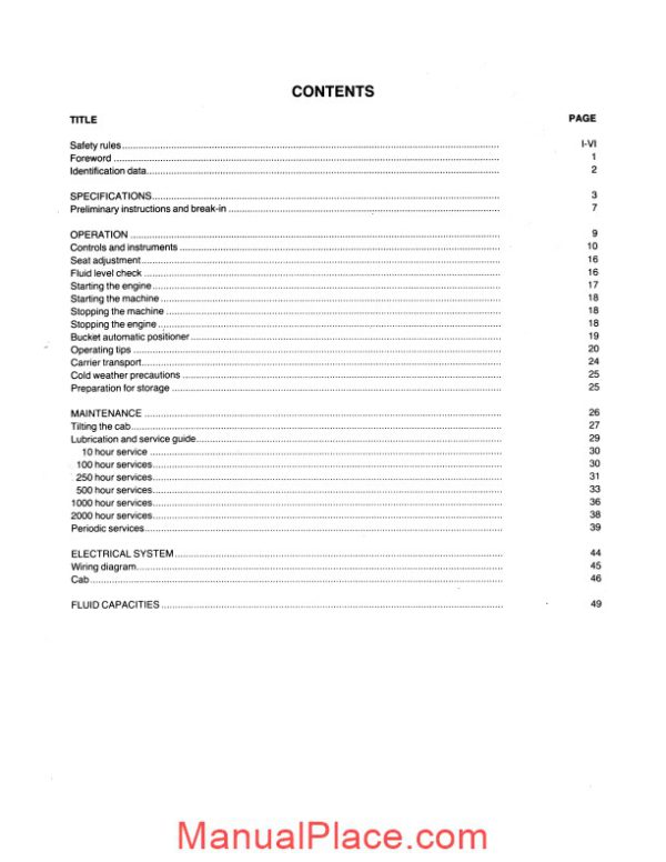 fiat fl14e om maint instr manual page 4