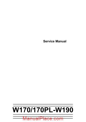 fiat kobelco w170 170pl w190 wheel loader service manual page 1