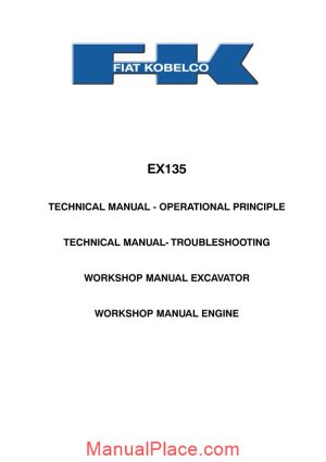 fiat kobelko ex135 shop manual page 1