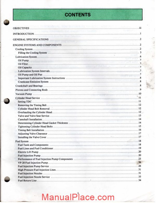 ford 2 4l diesel engine parts and service division training page 3