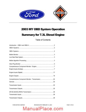 ford 2003 my obd system operation page 1