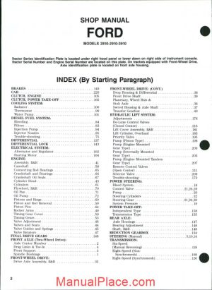 ford 2810 2910 3910 shop manual page 1