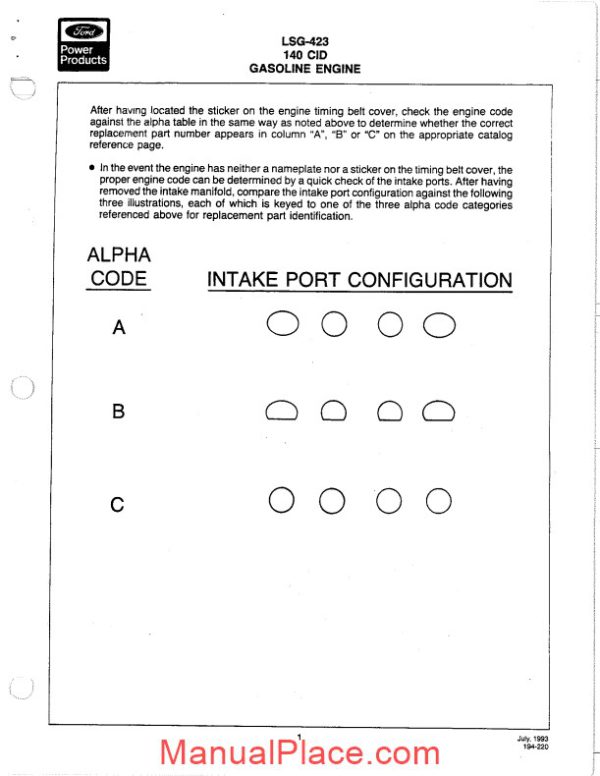ford 423 lsg engine parts service manual page 4