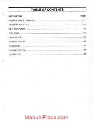 ford 425 lrg engine service manual page 1