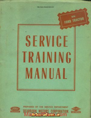 ford 8n dealer service training manual page 1