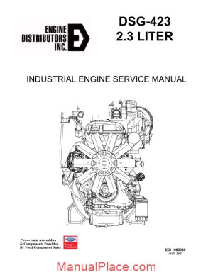 ford dsg 423 2 3l industrial engine service manual 2007 page 1