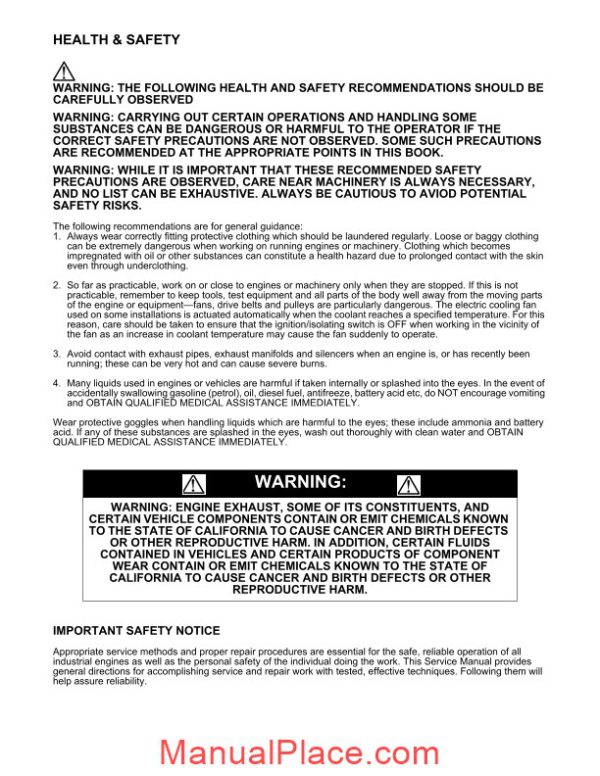 ford dsg 423 2 3l industrial engine service manual 2007 page 3