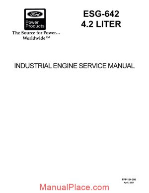 ford esg 642 4 2l industrial service manual page 1