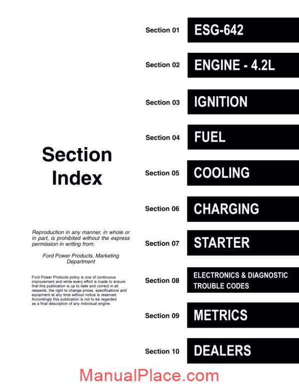 ford esg 642 4 2l industrial service manual page 4