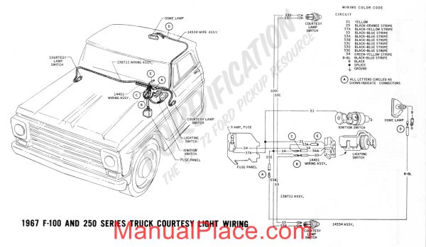 ford f100 1967 electric diagram page 2