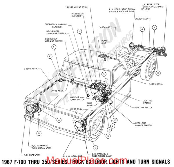 ford f100 1967 electric diagram page 3
