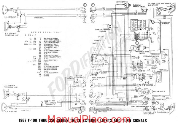 ford f100 1967 electric diagram page 4