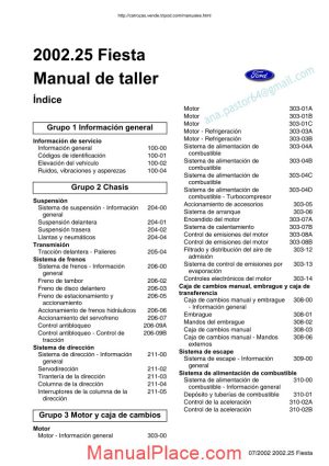 ford fiesta 2002 2007 service manual page 1