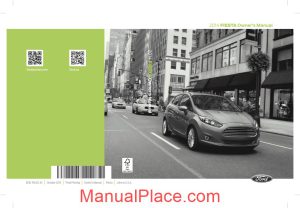 ford fiesta 2014owners manual page 1