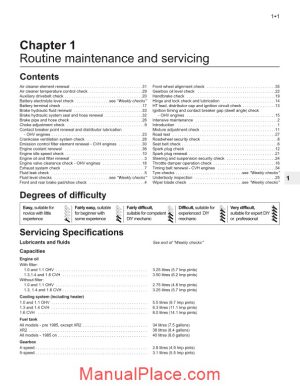 ford fiesta service and repair manual page 1