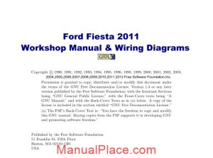 ford fiesta workshop manual 2011 page 1
