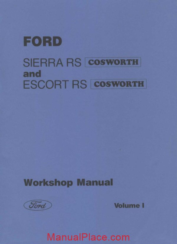 ford sierra rs escort rs cosworth workshop manual page 3