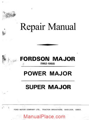 ford son major repair manual 1952 1958 page 1