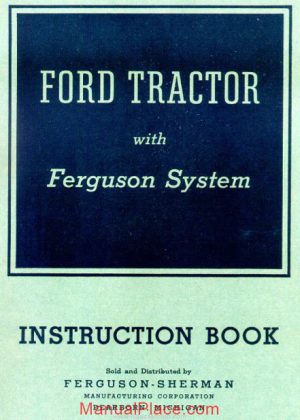 ford tractor 1940 instruction book page 1