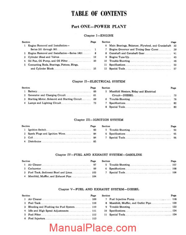 ford tractor 600 800 shop manual page 4