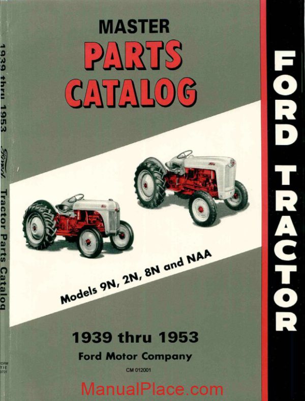 ford tractor 8n 2n 9n and naa master parts catalog page 1