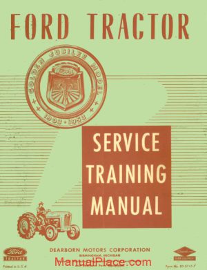 ford tractor naa service training manual page 1
