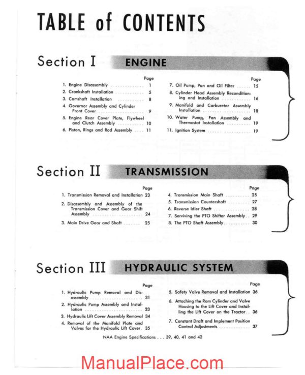ford tractor naa shop manual page 4