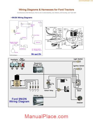 ford tractors wiring diagrams sec wat page 1