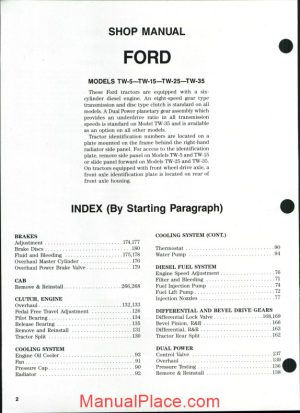 ford tw 5 15 25 35 shop manual page 1
