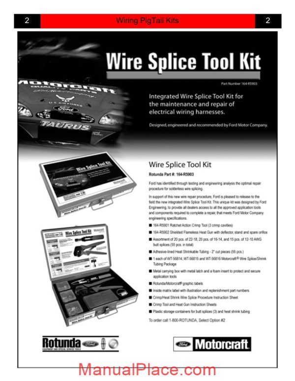 ford wiring pigtail kits identification guide page 2