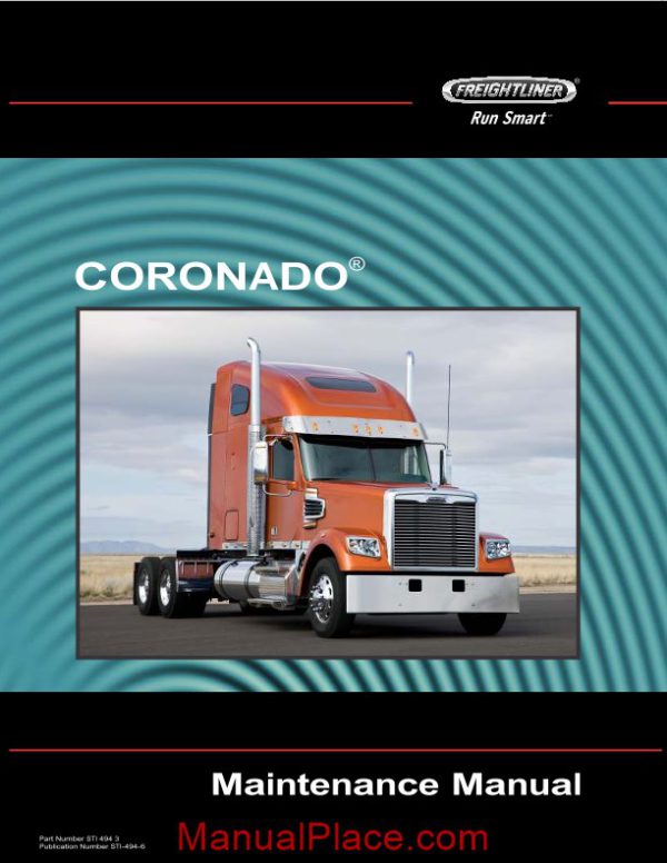 freightliner 122sd and coronado 132 maintenance manual page 1