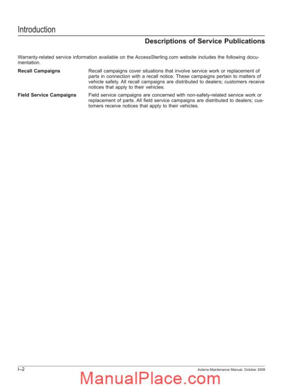freightliner acterra maintenance manual page 4
